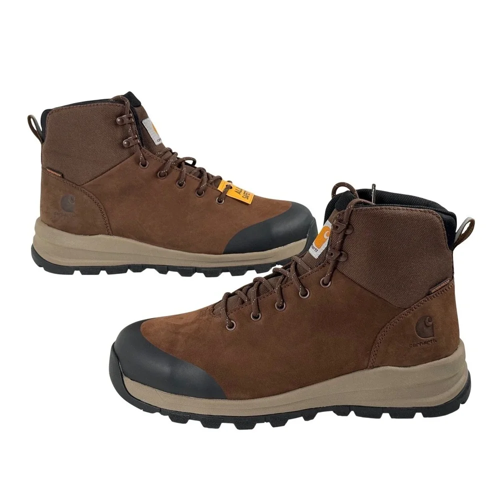 Carhartt Force 5in Lightweight Hiker Alloy Toe Work Boots Brown FH5520-M Men10.5
